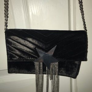 Black and silver crossbody